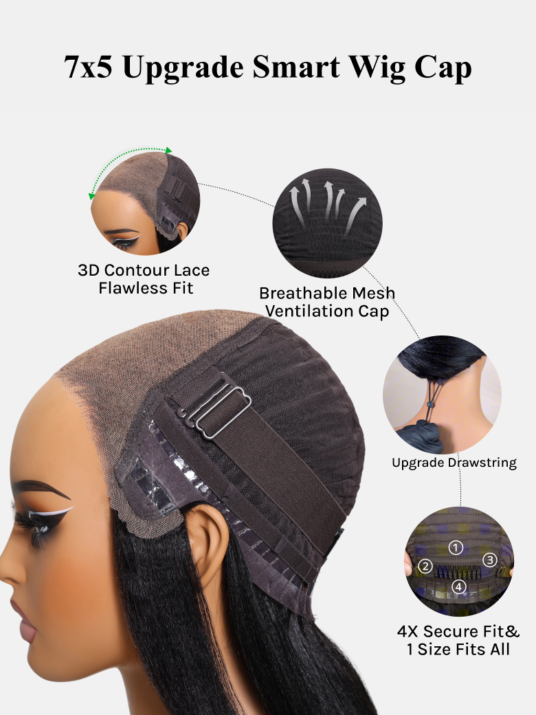 Lorana Straight ™ Ready-to-Wear Yaki Straight Natural Black