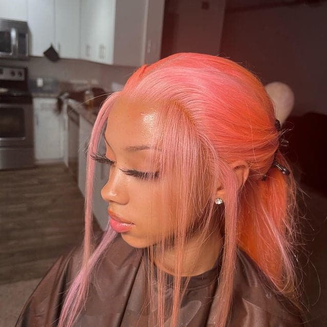 Lorana Straight™ — Sakura Pink Straight 100% Premium Human Hair