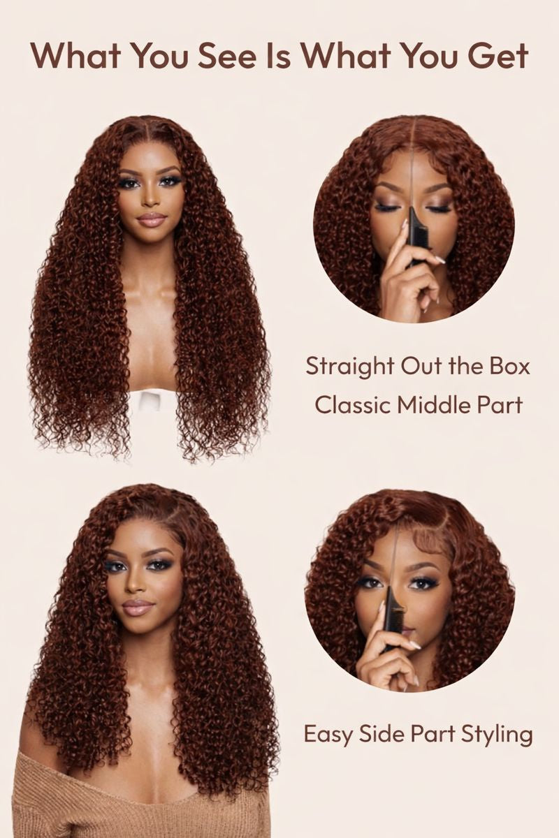 Lorana Curls™ — Ready-to-Wear Jerry Curly Reddish Brown